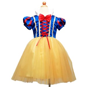 Vestido de Blancanieves para niñas, disfraz de tutú, vestido de actuación, corte en A, satén, fibra de poliéster, verano 2017 - Product Image 3