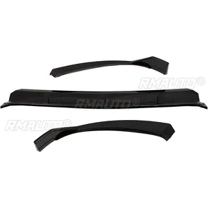 ลิ้นกันชนหน้ารถยนต์ 3 ชิ้น สำหรับ Mercedes Benz C Class Spoiler Splitter W205 C300 C160 C200 C350e C260 AMG 2015-2018 สีดำเงา - Product Image 2