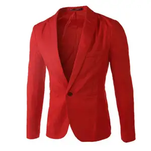 Người Đàn Ông Của Blazer Phù Hợp Với Quyến Rũ Người Đàn Ông Của Giản Dị Mỏng Phù Hợp Với Một Nút Phù Hợp Với Blazer Áo Khoác Áo Khoác Tops Người Đàn Ông Chất Lượng Cao