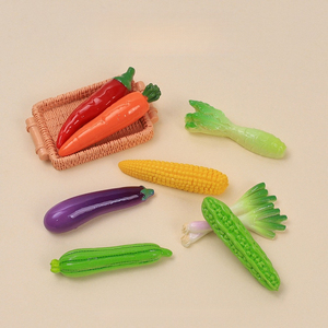 KI xiduo Fun Gemüsepark Lebensmittel-Spielzeug Handgemachtes DIY-Zubehör Kleber Harz Kleine Materialien - Product Image 1
