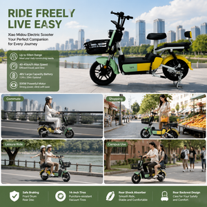 Bicicleta Eléctrica Little Honey Bean de 500W, Neumático de 14 Pulgadas, Batería Dual de 48V, Velocidad Máxima de 45KM/H - Product Image 3