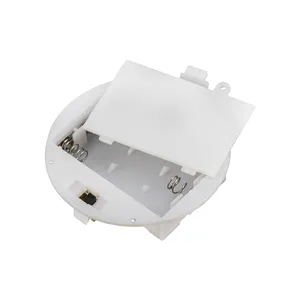3AAA सफेद प्लास्टिक बैटरी मामले 4.5V बैटरी धारक दौर स्लाइड स्विच नियंत्रण बैटरी धारक