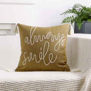 หมอนโซฟาห้องนั่งเล่นลายศิลปะภาษาอังกฤษหมอนรองนั่งในสำนักงานขายส่ง - Product Image 2