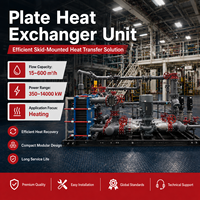 Unité d'échange de chaleur haute pression en acier au carbone, disponible en OEM/ODM, 100m³/h, 300m³/h, 500m³/h, 700KW, 4200KW