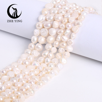 Perles d'eau douce cultivées en gros, perles baroques roses en vrac pour la fabrication de bijoux, bracelets, colliers, perles naturelles