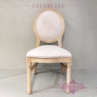 Chaise Louis en bois massif empilable pour mariage, événement, Banquet, fête, vente en gros