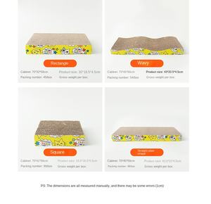 Grattoir à motif mignon <span class=keywords><strong>Chat</strong></span> <span class=keywords><strong>Carton</strong></span> <span class=keywords><strong>Chat</strong></span> Grattoir Vente en gros Grattoir ondulé pour <span class=keywords><strong>chat</strong></span> - Product Image 2