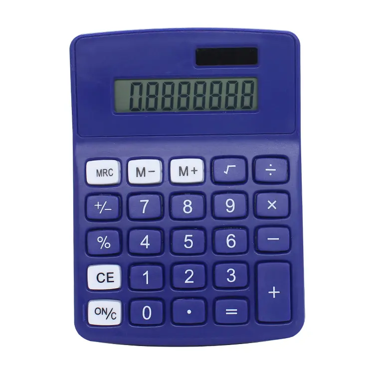 Calcolatrice da tavolo per ufficio promozionale calcolatrice elettronica solare per studenti a 8 cifre