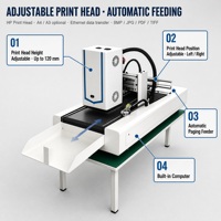 Imprimante numérique industrielle compacte automatique à passage unique à encre pigmentée pour boîtes alimentaires à emporter en kraft, bols à salade et emballages de boîtes à lunch