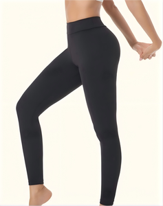 Leggings noirs pour femme - Broderie unie, protection anti-fuite <span class=keywords><strong>12</strong></span> heures avant et arrière, 4 couches, sans couture, double couche, taille haute, sport - Product Image 1
