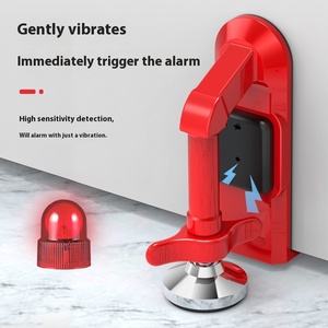 Herrajes para muebles, alarma de aleación, Tope de puerta, alarma de puerta portátil antirrobo, dispositivo de bloqueo de puerta de seguridad, herramienta de vida única - Product Image 3
