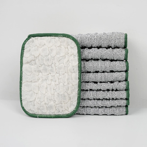 Chiffons de nettoyage de cuisine double face en viscose et PET texturés à bulles, réutilisables, non abrasifs, pour ustensiles de cuisine, éviers et cuisinières - Product Image 3
