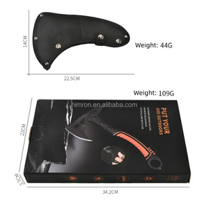 Hache de survie en plein air DIY Grade Hache tactique <span class=keywords><strong>multifonction</strong></span> en acier inoxydable avec poignée en caoutchouc à double lame Outils de camping - Product Image 6