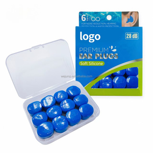 Wejump Tapones para los oídos para dormir Natación Suave Cancelación de ruido Gel de silicona Cera Tapones para los oídos Protección para los oídos - Product Image 3