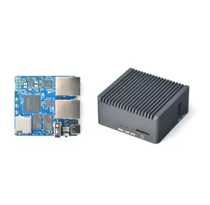 NanoPi R2S metal shell OpenWrt system RK3328 mini router dual gigabit port 1GB