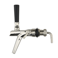 Robinet de robinet de bière de qualité alimentaire en acier inoxydable argenté nouveau design nettoyage facile pour l'équipement de cuisine de brasseur de bar à bière commercial