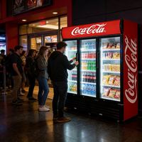 Réfrigérateur vertical de présentation pour supermarché commercial, porte simple en verre