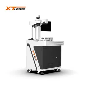 Mesin penanda Laser serat Laser 30w 50w 100w genggam Mini mesin pembuat rantai mesin pembuat rantai Laser emas perak sumber Laser 0.01-2mm