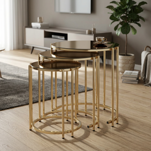 Modern Simple Style Convertible Stainless Steel Coffee <b>Table</b> for Home Office Home Bar Living Room Use-NETRA FURNITURE 2 Year - Product Image 6