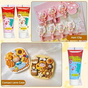 50ml Simulation crème adhésif Gel bricolage fouetté gâteau colle pour coque de téléphone à la main miroir bijoux accessoires pâte à modeler et <span class=keywords><strong>Slime</strong></span> - Product Image 5
