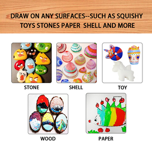 Нетоксичная акриловая краска для детей, 6 цветов, 3 мл, в тюбиках для стрип-арта - Product Image 6