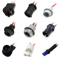 Adaptador de Enchufe T10 W5W, Conector Hembra de Goma para Luz LED de Coche 194, Conector T10