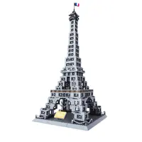 Wange-Torre Eiffel de Francia 5217, arquitectura, bloques de construcción, modelo creativo para niños, regalos, creador 10181