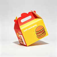 Emballage en papier alimentaire personnalisé, boîte à poulet frit, boîte à hamburger, boîtes à poulet à emporter