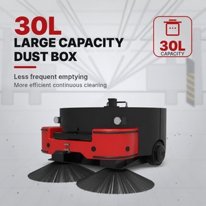 New REEMAN Industrial Sweeping Robot Heavy Duty Factory Warehouse Floor Cleaner Laser Navigation 30L Dust <b>Bin</b> Sweeping Robot - Product Image 4