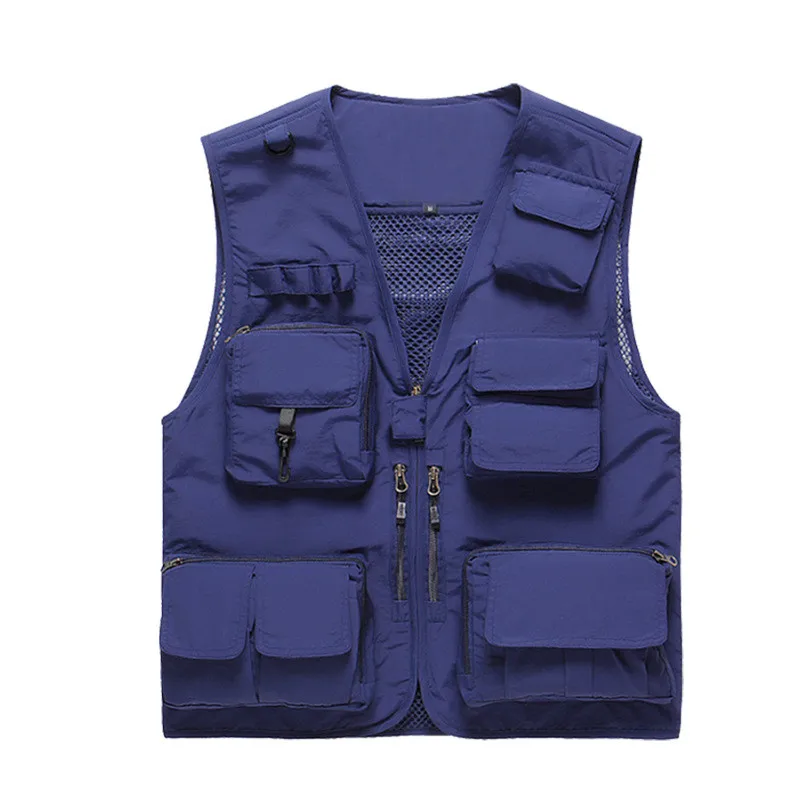 Chaleco Sin Mangas "VENTURA" Azul Marino- Interior Azul Royal – Diego Ventura