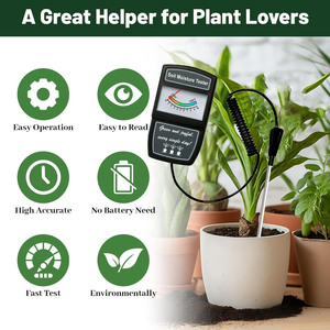 Testeur d'humidité du sol portable à sonde extensible, testeur de pH, instrument de détection du sol, plantation de plantes pendant l'activité - Product Image 1