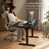Table de bureau électrique silencieuse AOR pour la maison, bureau debout, bureau d'apprentissage, design moderne, plateau en bois, couleur personnalisable, facile à assembler