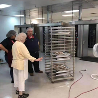 Horno rotatorio de alta resistencia para panadería con energía eléctrica/Gas/diésel, máquina para hacer pan de alta temperatura, horno rotatorio para Pizza