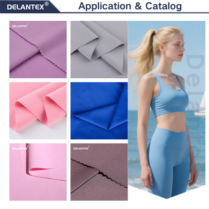 Delantex Chất Lượng Cao Khô Phù Hợp Yoga Vải Spandex Vải Interlock Vải Cho Thể Thao Mẫu Miễn Phí - Product Image 4