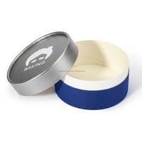 Emballage personnalisé en tube de papier kraft pour gâteaux et desserts, boîte cylindrique de luxe en carton pour cheesecake, boîte artisanale