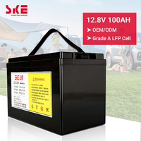 Paket Baterai Lifepo4 12v 100ah dari Produsen SKE, Paket Baterai 12s4p Lifepo4 100a 200a