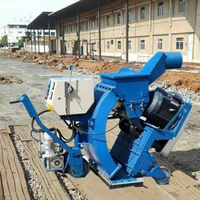 Mesin Shot Blasting Permukaan Jalan Mobile Lebar 800mm, Peralatan Pembersih Permukaan Jalan Beton Kapasitas Tinggi 400m²/jam