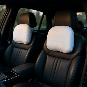 Fundas para reposacabezas Bmw, 2 piezas, material de poliéster Pu frontal, protección interior moderna para todas las estaciones - Product Image 2