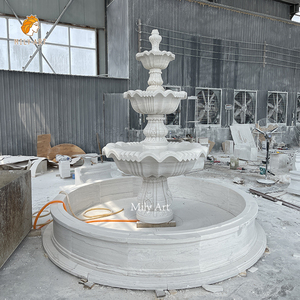 बिक्री के लिए आउटडोर यूरोपीय शैली उद्यान संगमरमर पानी का फव्वारा - Product Image 4