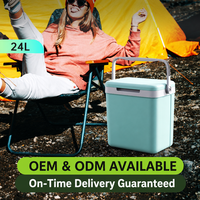 Glacière isotherme portable Cedar Space à double couvercle pour aliments, chaud et froid, pour camping et utilisation en voiture