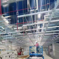 Panneau phénolique léger et hermétique en acier coloré double face pour conduits de ventilation, chambres froides, ateliers et usage extérieur, résistant au feu
