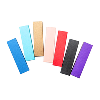 Cajas de bolígrafos de regalo vacíos Kraft marrones al por mayor con revestimiento UV de laminación mate en relieve para bolígrafos