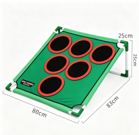 Support de tapis de jeu de golf OEM portable pour l'entraînement au swing, intérieur/extérieur, pour la famille et les enfants, en ABS, vente en gros usine
