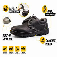 Chaussures de sécurité basses respirantes ACE pour hommes, anti-choc, anti-perforation, antistatiques, imperméables, en maille et cuir, idéales pour l'été