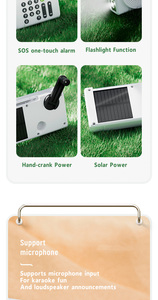 <span class=keywords><strong>Radio</strong></span> d'urgence solaire <span class=keywords><strong>Dynamo</strong></span> : AM/FM BT 5.3 LED super lumineuse IPX5 étanche 2400mAh Chargeur de batterie externe USB - Product Image 6