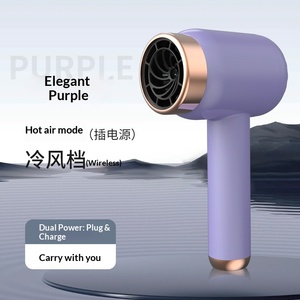 Sèche-cheveux portable USB sans fil rechargeable, thermostatique, réglable, 3 vitesses, air froid/chaud, idéal pour les dortoirs universitaires - Product Image 5