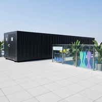 Vente d'usine 2026 – Maison conteneur préfabriquée industrielle de 40 pieds en structure acier, sur mesure, pour piscine commerciale