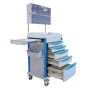 플라스틱 의료용 가구 트롤리 병원 마취 트롤리 바퀴付き 의료 장비 ABS 마취 트롤리 공급업체 - Product Image 2