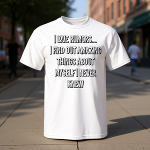 Camiseta I Love Rumors, camiseta promocional unisex de algodón blanco - Product Image 3