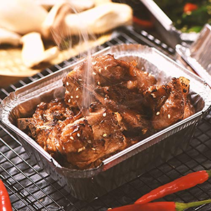 Barquettes en aluminium avec couvercles (8,5"x5,5") Capacité 1,8 LB, récipients alimentaires en aluminium avec couvercles pour la cuisson, la préparation de repas et les plats à emporter congelés - Product Image 4